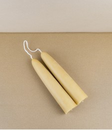 Hand-dipped UK beeswax giant stubby candles