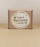 Beeswax stumpie candles, boxed