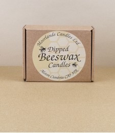 Beeswax stumpie candles, boxed