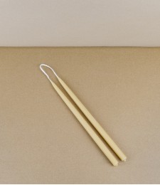 Hand-dipped UK beeswax tapers