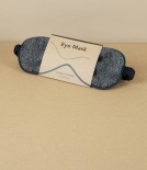 European Linen & Merino Eye Mask, Herringbone