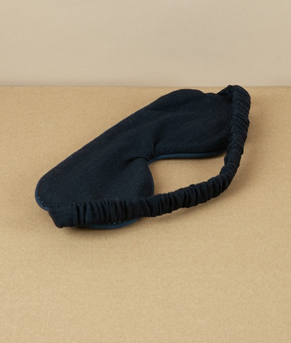 European Linen & Merino Eye Mask, Herringbone