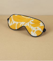 European Linen & Merino Eye Mask, Yellow