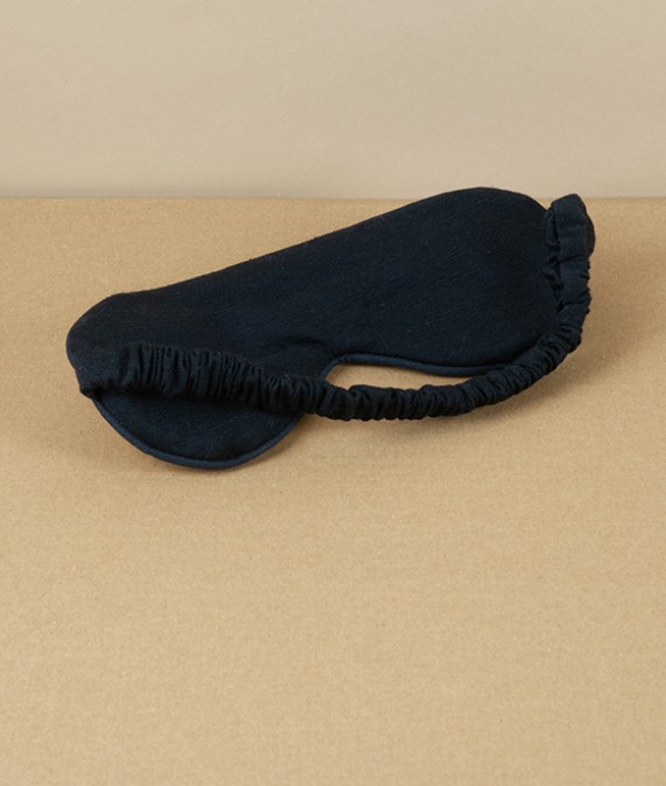 European Linen & Merino Eye Mask, Yellow