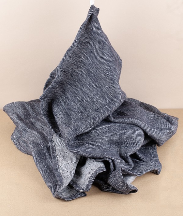 European linen Herringbone bath towel