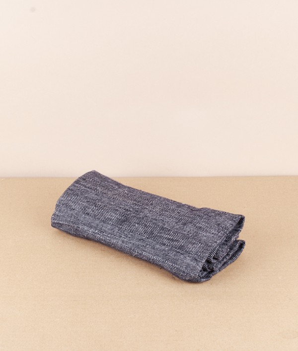 European linen Herringbone hand towel