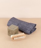 European linen Herringbone hand towel