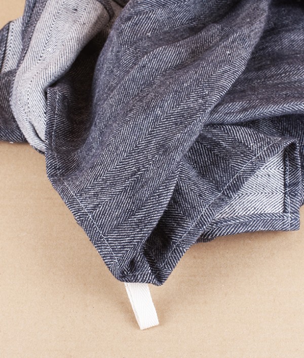 European linen Herringbone hand towel