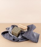 European linen Herringbone hand towel