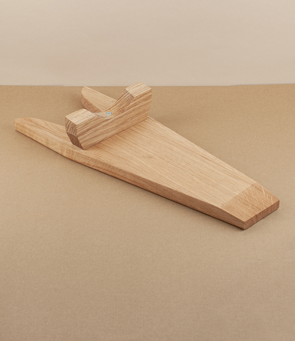 Oiled oak strong boot jack