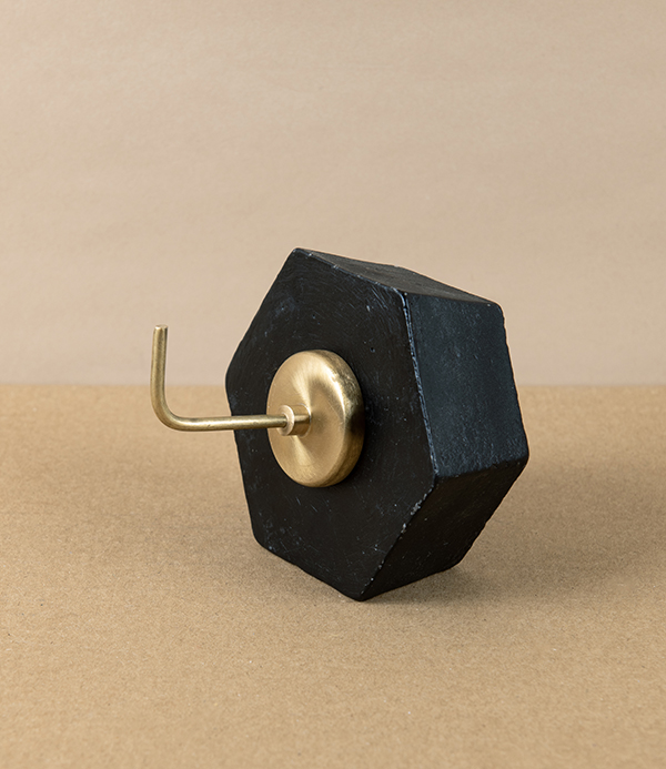 Brass Hook with Magnetic Backing