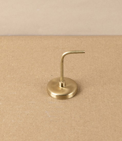 Brass Hook with Magnetic Backing
