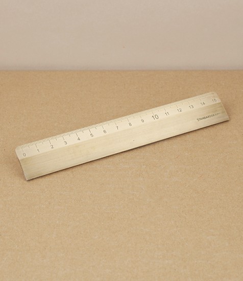 German brass ruler, 15cm