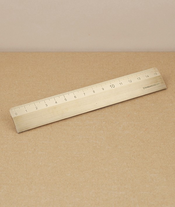 German brass ruler, 15cm