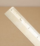 German brass ruler, 6"