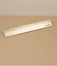 German brass ruler, 6"