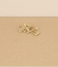 French brass safety pins, 19mm