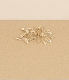 French brass safety pins, 23mm