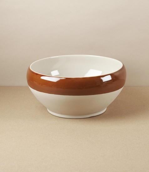 Poterie Digoin Traditional Breton Bowl, 2.3l