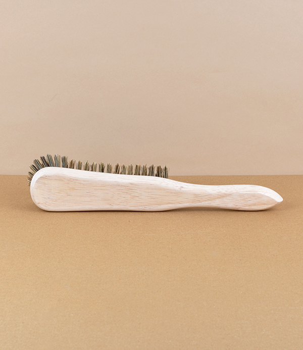 Clothes brush, natural bristle, English