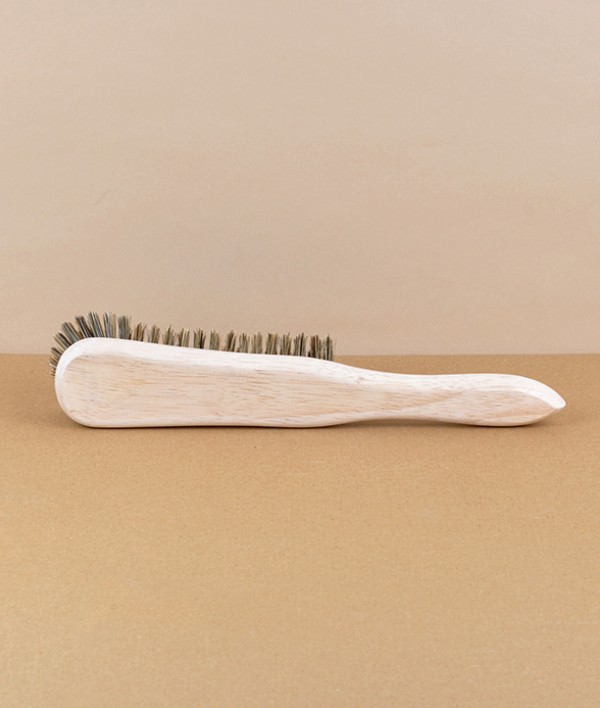 Clothes brush, natural bristle, English