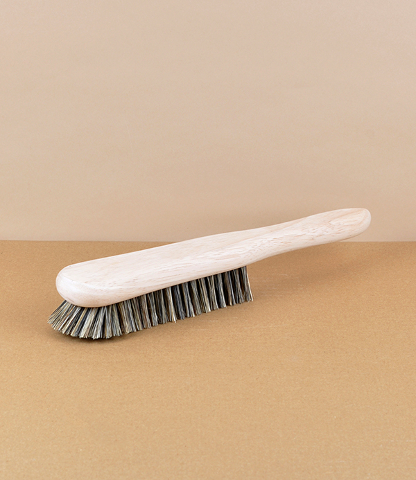Clothes brush, natural bristle, English