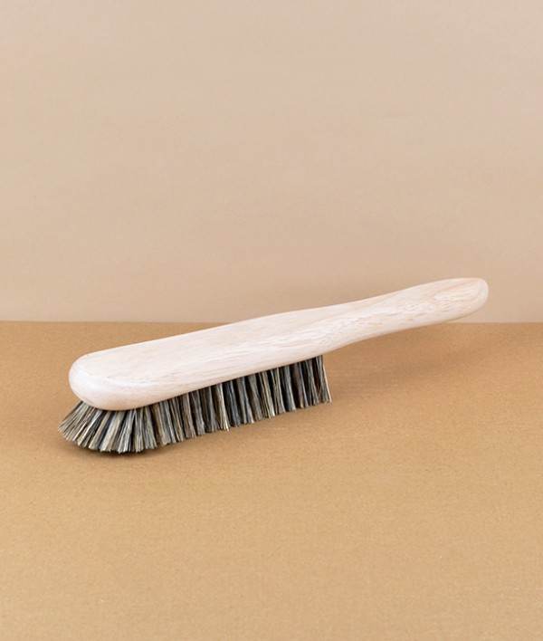 Clothes brush, natural bristle, English