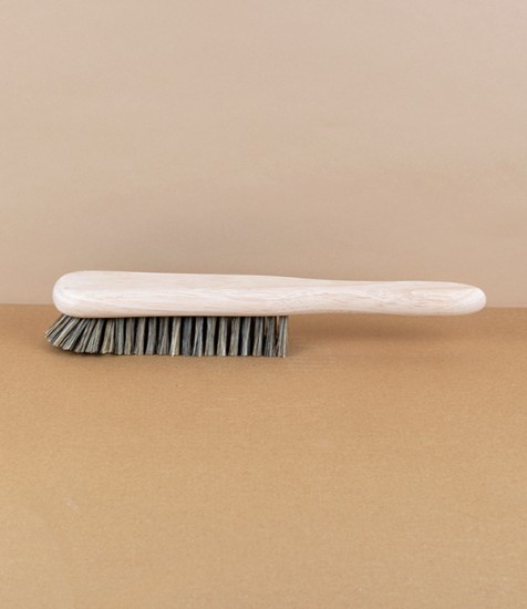 Clothes brush, natural bristle, English