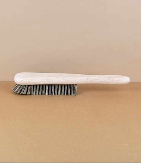 Clothes brush, natural bristle, English