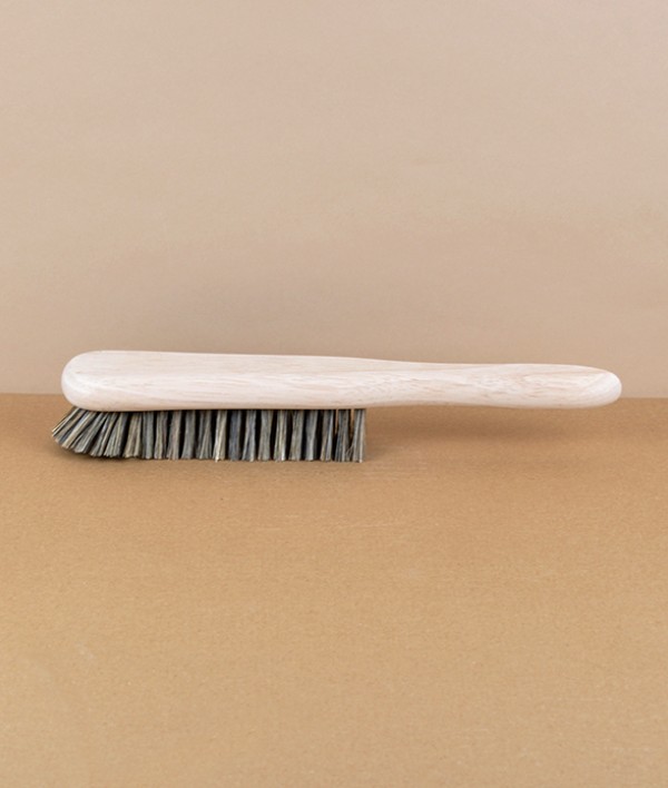 Clothes brush, natural bristle, English