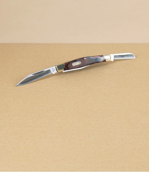 Triple Bladed Rosewood Pocket Knife, Buck Stockman
