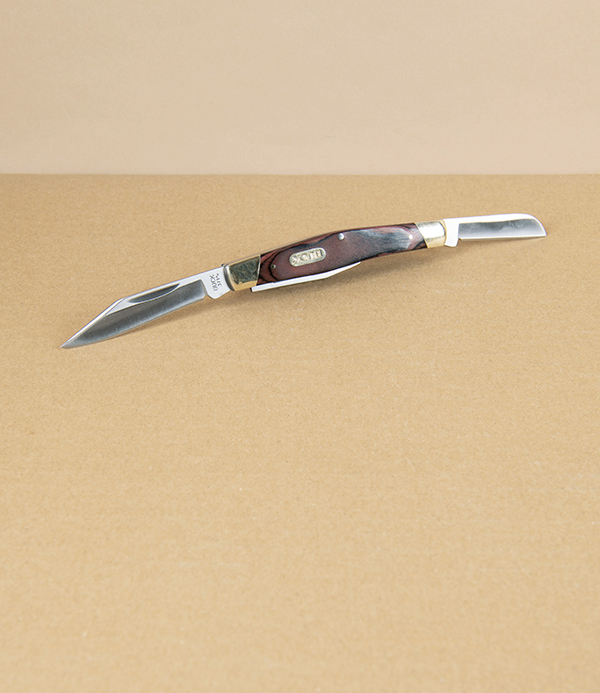 Triple Bladed Rosewood Pocket Knife, Buck Stockman