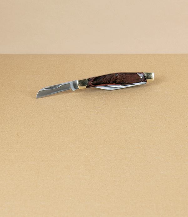 Triple Bladed Rosewood Pocket Knife, Buck Stockman