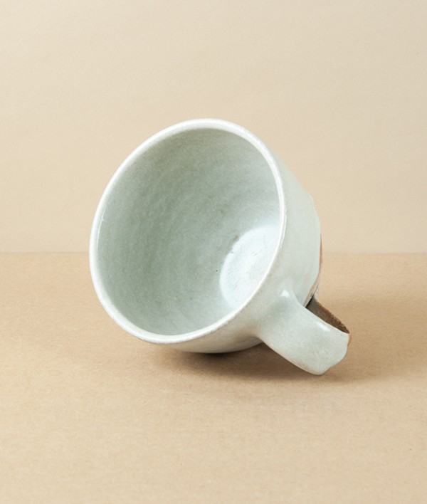 Joseph Bull Wood-Fired Stoneware Flared Mug, Walnut Ash