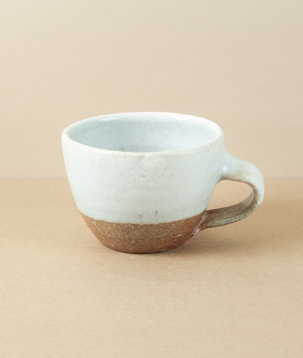 Joseph Bull Wood-Fired Stoneware Flared Mug, Walnut Ash
