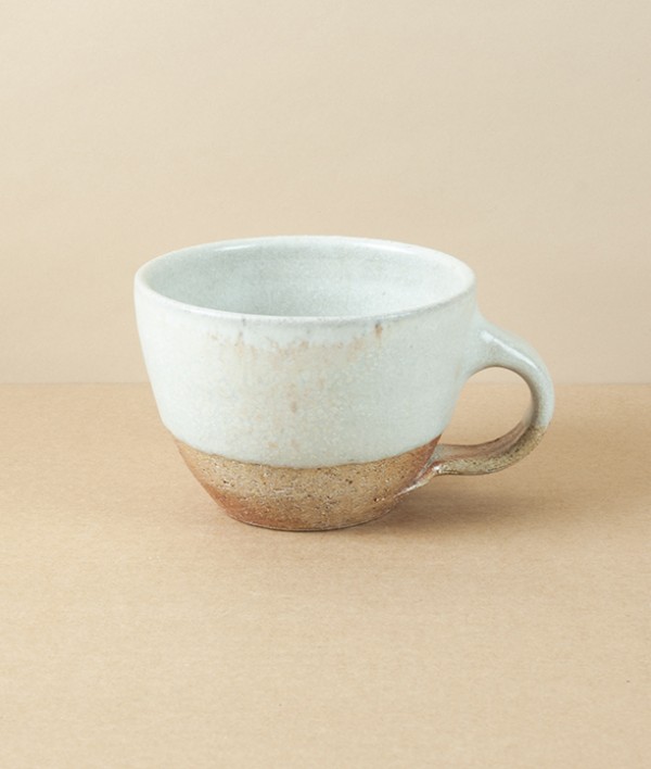 Joseph Bull Wood-Fired Stoneware Flared Mug, Walnut Ash