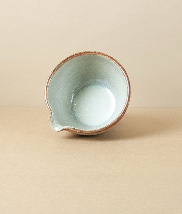Joseph Bull Wood-Fired Stoneware Katakuchi, Walnut Ash