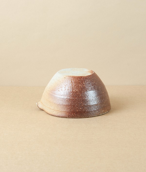 Joseph Bull Wood-Fired Stoneware Katakuchi, Walnut Ash