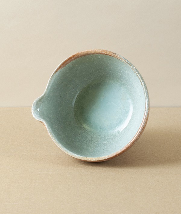 Joseph Bull Wood-Fired Stoneware Katakuchi, Walnut Ash
