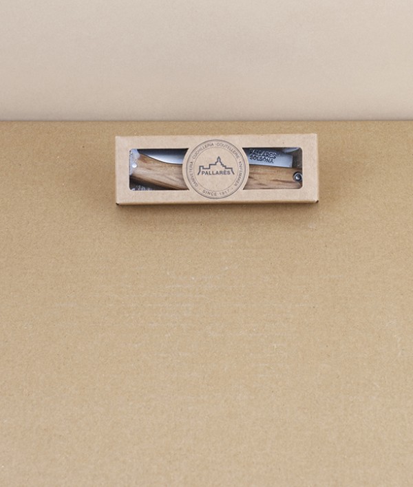 Pallares Busa Folding Knife, Holm Oak, Carbon