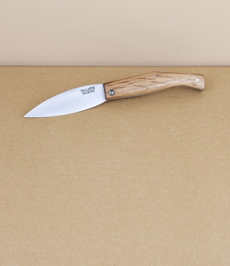 Pallares Busa Folding Knife, Holm Oak, Carbon