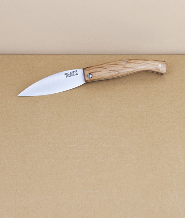Pallares Busa Folding Knife, Holm Oak, Stainless