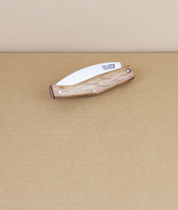 Pallares Busa Folding Knife, Holm Oak, Stainless
