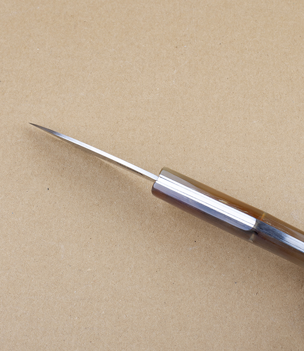 Pallarès Busa Folding Knife, Polished Horn Handle