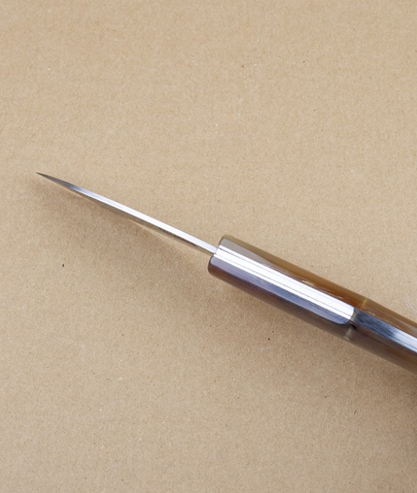 Pallarès Busa Folding Knife, Polished Horn Handle