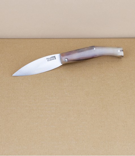 Pallarès Busa Folding Knife, Polished Horn Handle