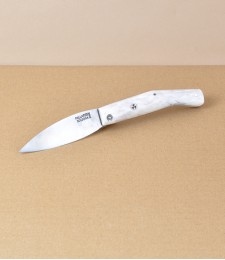 Pallarès Busa Folding Knife, Polished Antler Handle