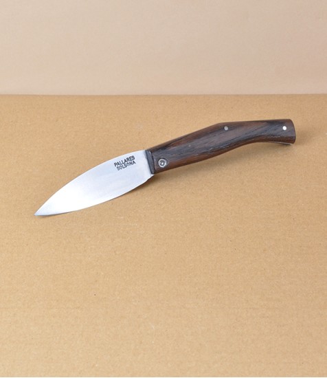 Pallares Busa Folding Knife, Rosewood, Carbon