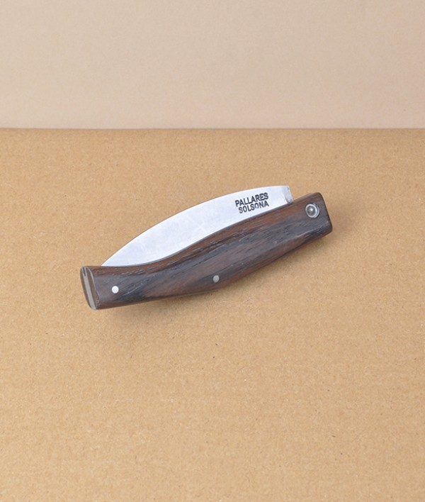 Pallares Busa Folding Knife, Rosewood, Carbon