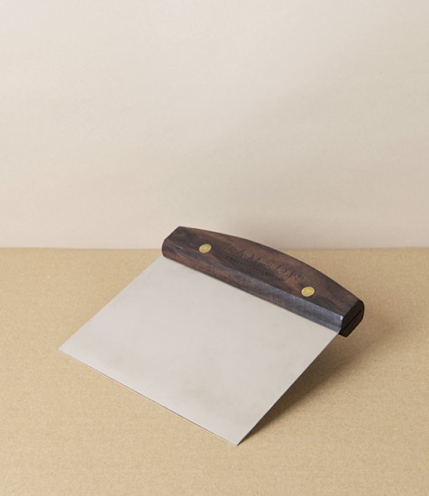 Lamson Dough Scraper with Walnut Handle, 4” by 6”